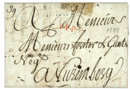 BASSES PYRENEES : 1789 BAYONNE /P. PAYE (Lenain 10) Sur Lettre (pd) Avec Texte Pour NUREMBERG (ALLEMAGNE). Indice 24. B/ - 1701-1800: Precursores XVIII