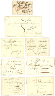 DEPARTEMENTS CONQUIS HOLLANDAIS - Lot 8 Lettres (123 MEPEN, 119 DELFT, 119 DORDRECHT, 118 ALKMAR, 119 LEYDE, 118 WOERDEN - 1792-1815: Dipartimenti Conquistati