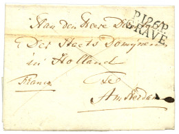 1811  P.126.P GRAVE Sur Lettre Avec Texte Pour AMSTERDAM. RARE. Superbe. - 1792-1815: Dipartimenti Conquistati