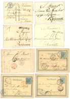 PAYS-BAS Cachets D' ENTREES : 1776/1877 Lot De 8 Lettres . TTB. - Marques D'entrées