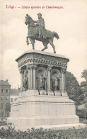 BELGIQUE - Liège - Statue équestre De Charlemagne - Carte Postale Ancienne - Liege