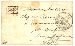 BALLON MONTE : PARIS LES BATIGNOLLES 25 Sept 70 + P.P Sur Lettre Avec Texte D'un GARDE MOBILE  Daté "CAMP DES BATIGNOLLE - Guerre De 1870