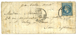 BALLON MONTE : 20c (n°29) Obl. Cachet à Date PARIS R. MONTAIGNE 28 Oct 70 (cachet à Date Rare Sur Timbre) Sur Lettre Ave - Oorlog 1870