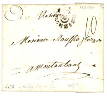 1766 COLONIES / B Sur Lettre Avec Texte Du CAP ST DOMINGUE Pour MONTAUBAN. TB. - Maritieme Post