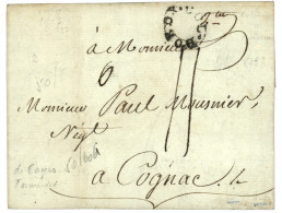 1787 COL. BORDX Sur Lettre Avec Texte Daté "CAYES" à HAITI Pour COGNAC. TTB. - Schiffspost