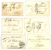 FORWARDING AGENT : 1792/1819 Lot 6 Lettres Avec Texte De SMIRNE Ou CONSTANTINOPLE Pour VERVIERS (BELGIQUE) Avec Achemine - Maritieme Post