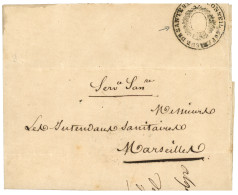 CONSEIL DE SANTE ALGER : 1837 "Service SANre" + Verso CONSEIL SUPERIEUR DE SANTE ALGER Sur Lettre Avec Texte Pour L' Int - Maritime Post