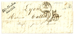 ALGERIE - "STAOUELI Via DILY-IBRAHIM" : 1853 Trés Rare Cursive DILY-IBRAHIM / ALGERIE + Cachet De BOITE RURALE "B" Sur L - Other & Unclassified