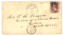 "GABOON And CORISCO MISSION" : 1881 USA Sur Enveloppe De TRENTON Pour "Reverend NASSAW, GABOON And CORISCO MISSION", GAB - Otros & Sin Clasificación