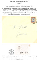 TCHAD - Timbres Du SOUDAN ANGLAIS Utilisé à ADRE : 1925 SOUDAN ANGLAIS 15m Obl. ADRE TERRITOIRE DU TCHAD (frappe Faible) - Autres & Non Classés
