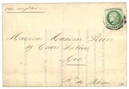 GUADELOUPE : 1880 CG 5c CERES TB Margé Obl. POINTE A PITRE Sur IMPRIME Complet Pour La FRANCE. Tarif Rare Des IMPRIMES P - Altri & Non Classificati