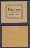 Hohe Rinne Local Post Hungary Now Romania 2nd Issue Type B Hotel Stamp MLH - Transylvanie