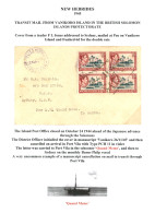 SALOMON ISLANDS Via NLLES HEBRIDES : 1942/44 2 Lettres Avec Timbres SALOMON ISLANDS Obl. à VILA Ou PORT-VILA. RARE. TTB. - Altri & Non Classificati