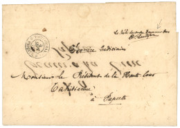 TAHITI - TUAMOTOU : 1870 TAITI (OCEANIE) PAPEETE + Marque De Franchise "RESIDENT Des TUAMOTUS + Signature" Sur Lettre Ss - Otros & Sin Clasificación