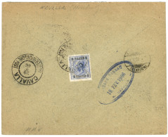 CAVALLA : 1906  1p Canc. CAVALLA On Reverse Of Envelope To SWITZERLAND. RARE. Vf. - Oriente Austriaco
