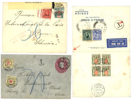 BRITISH EAST AFRICA - ZANZIBAR : 1909/34 Lot 3 Covers With SWISS POSTAGE DUES. Vvf. - África Oriental Británica