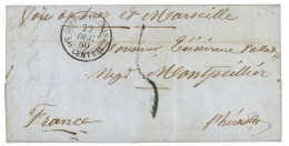 CHINA - French EXPEDITION - WOOSUNG : 1860 CORPS EXP. CHINE Bau CENTRAL 22 DEC 60 On Entire Letter Datelined "WOUSUNG 17 - Autres & Non Classés