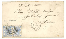 SHANGHAI - BRITISH P.O To SWEDEN  : 1884 Pair 5c  Canc. S1 + SHANGHAI On Envelope To GOTHENBURG (SWEDEN). Rare Destinati - Sonstige & Ohne Zuordnung