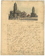 1838 BERLIN On Entire Letter With Superb LITHO. In Color To VIENNA (AUSTRIA). Vvf. - Otros & Sin Clasificación