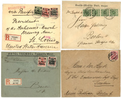 CHINA - GERMAN P.O : Superb Lot Of 9 Covers. See Web. Vvf. - Chine (bureaux)