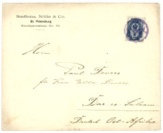 1900 RUSSIA 10k Canc. On Envelope From ST PETERSBURG To DAR-ES-SALAM With Arrival Cds. Vvf. - Deutsch-Ostafrika