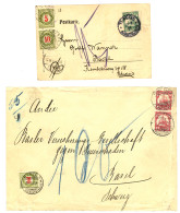 KIAUTSCHOU : Superb Lot Of 6 Covers With Stamps From KIAUTSCHOU Taxed With POSTAGE DUES From SWITZERLAND. Interesting Gr - Kiaochow