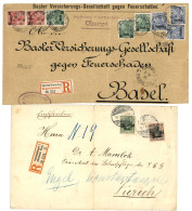 GERMAN LEVANT - CONSTANTINOPLE Lot Of 10 Covers (6 REGISTERED) + 1 Front (CHARGE). Vf. - Turquie (bureaux)