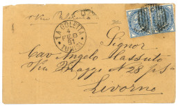 ITALIAN P.O - LA GOULETTE : 1881 ESTERO 10c (x2) Canc. 3336 + LA GOLETTA TUNISI On Envelope. COLLA Certificate (2022). V - Sonstige & Ohne Zuordnung