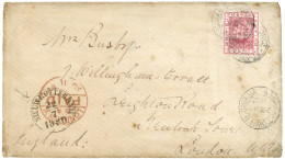 SURINAM Via BRITISH GUIANA : 1880 BRITISH GUIANA 8c Canc. GEORGETOWN 23 7 80 + NIEUWROTTERDAM 22.7.1880 On Envelope To E - Suriname ... - 1975