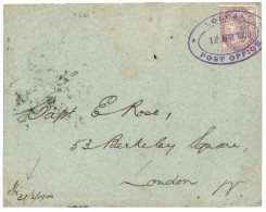 NIGER Coast Protectorate - IBI  : 1900 GB 1d Canc. LOKOJA  POST OFFICE + "IBI 31/3/1900" On Envelope To LONDON. RARE Let - Nigeria (...-1960)