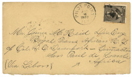 ANGOLA : 1887 USA 5c On Envelope With Full Text From PILOT POINT To SAN PAUL DE LOANDA AFRICA. Vf. - Other & Unclassified