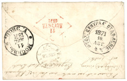 RUSSIA : 1871 10k + 3k (background V) + 5k Violet On Cover With Text Datelined "PLOCKOV" To GENEVE (SWITZERLAND). Vvf. - Other & Unclassified