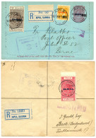 SAMOA : 1918 2 REGISTERED Envelope From APIA SAMOA To SWITZERLAND. Vvf. - Samoa