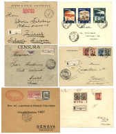 ITALIAN COLONIES : Lot Of 6 Covers (KALYMNO, CIRENAICA, SALONICCO, TRIPOLI, CONSTANTINOPLE). Vf. - Other & Unclassified