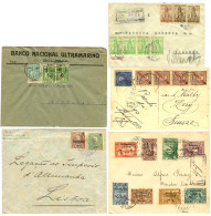 PORT. GUINEA : 1909/39 Lot 5 Covers ( 2 REGISTERED ) To SWITZERLAND, SPAIN, PORTUGAL. Vf. - Otros & Sin Clasificación