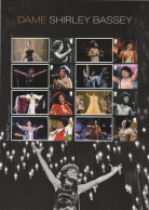 GB 2023 Music Giants - Shirley Bassey Smilers/Collector Sheet : GS-158/LS-156 - Personalisierte Briefmarken
