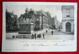 NETHERLANDS - DEN HAAG, GRAVENHAGE, NOORDEINDE MET RUITER STANDBEELD, 1900 - Den Haag ('s-Gravenhage)