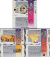 Israel 1282-1284 With Tab (complete Issue) Unmounted Mint / Never Hinged 1993 Chanukka - Unused Stamps (with Tabs)