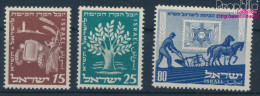 Israel 59-61 (kompl.Ausg.) Postfrisch 1951 Jüdischer Nationalfonds (10253000 - Ungebraucht (ohne Tabs)