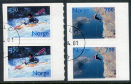 NORWAY 2001 Leisure Activities Pairs Used.  Michel 1383-84 Do-Du - Gebraucht