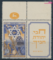 Israel 39 Mit Halbtab Gestempelt 1950 Jüdische Festtage (10252002 - Gebraucht (mit Tabs)