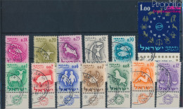 Israel 224-236 Mit Tab (kompl.Ausg.) Gestempelt 1961 Tierkreiszeichen (10251932 - Usati (con Tab)