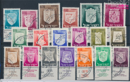 Israel 321x-339x Mit Tab (kompl.Ausg.) Gestempelt 1965 Wappen (10251859 - Used Stamps (with Tabs)