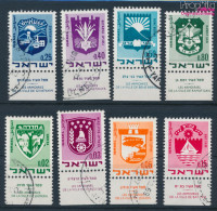 Israel 441-448 Mit Tab (kompl.Ausg.) Gestempelt 1969 Wappen (10251793 - Gebruikt (met Tabs)