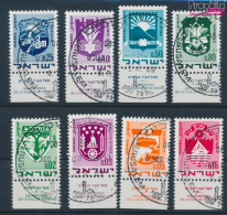 Israel 441-448 Mit Tab (kompl.Ausg.) Gestempelt 1969 Wappen (10251795 - Gebraucht (mit Tabs)