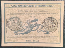 Brazil1923coupon-réponse International 200reis Mittweida Cds Deutsches Reich INFLA (IRC IAS Sello-resposta Internacional - Storia Postale