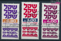 Israel 861-863 Mit Tab (kompl.Ausg.) Gestempelt 1981 Freimarken: Schekel (10252121 - Oblitérés (avec Tabs)