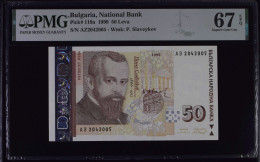 50 Leva BULGARIA 1999 UNC PMG 67 EPQ - Bulgarie