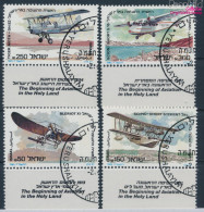 Israel 990-993 Mit Tab (kompl.Ausg.) Gestempelt 1985 Flugzeuge (10252079 - Usados (con Tab)