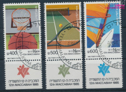 Israel 1004-1006 Mit Tab (kompl.Ausg.) Gestempelt 1985 Makkabiade (10252075 - Used Stamps (with Tabs)